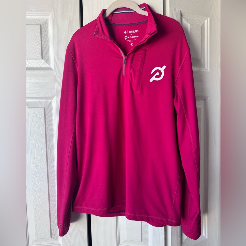 Peloton x Fourlaps collab Men’s half-zip pullover